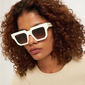 Rosie Huntington GIA RHW Sunglasses Off White